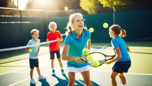 Altersgerechte Kinder Tennis Trainingsmethoden