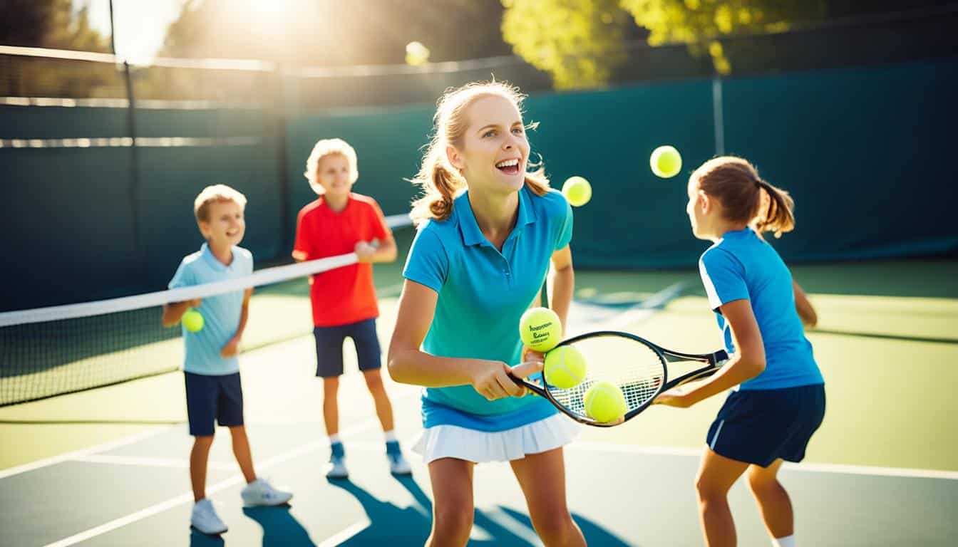 Altersgerechte Kinder Tennis Trainingsmethoden