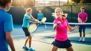 Einführung von Kindern in den Tennissport