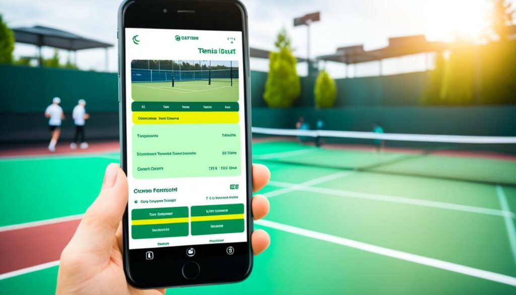 Online-Tennisplatzbuchung