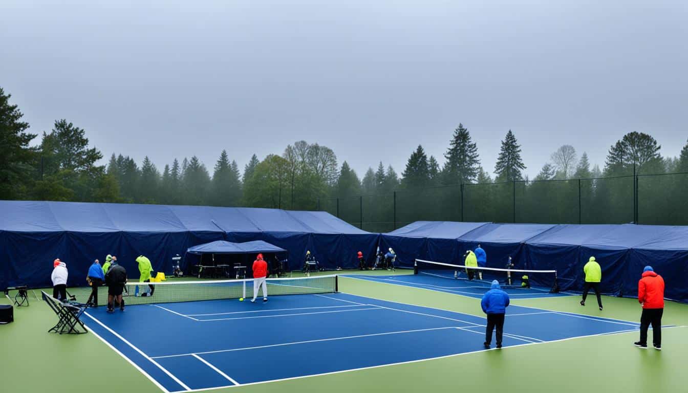 tennis bei regen